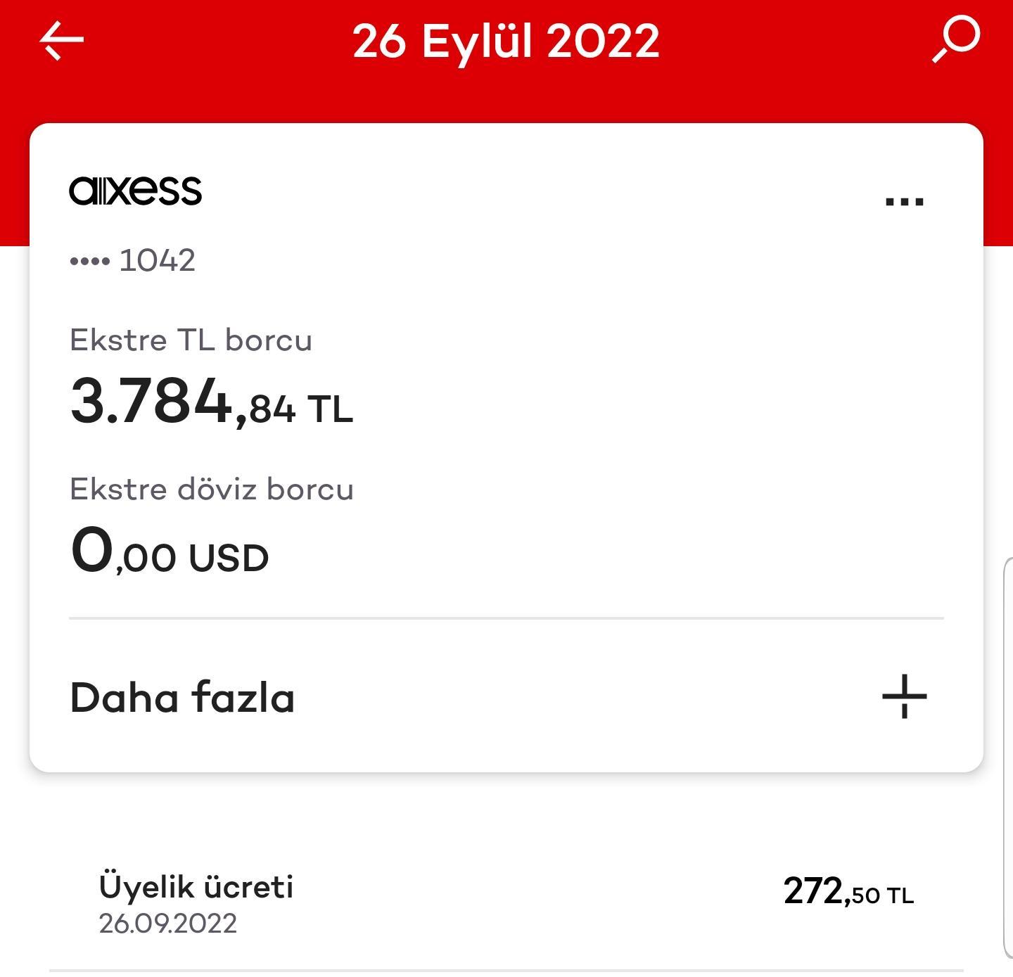 Akbank Axess Kredi Kartı Yıllık Üyelik Ücreti Şikayetvar