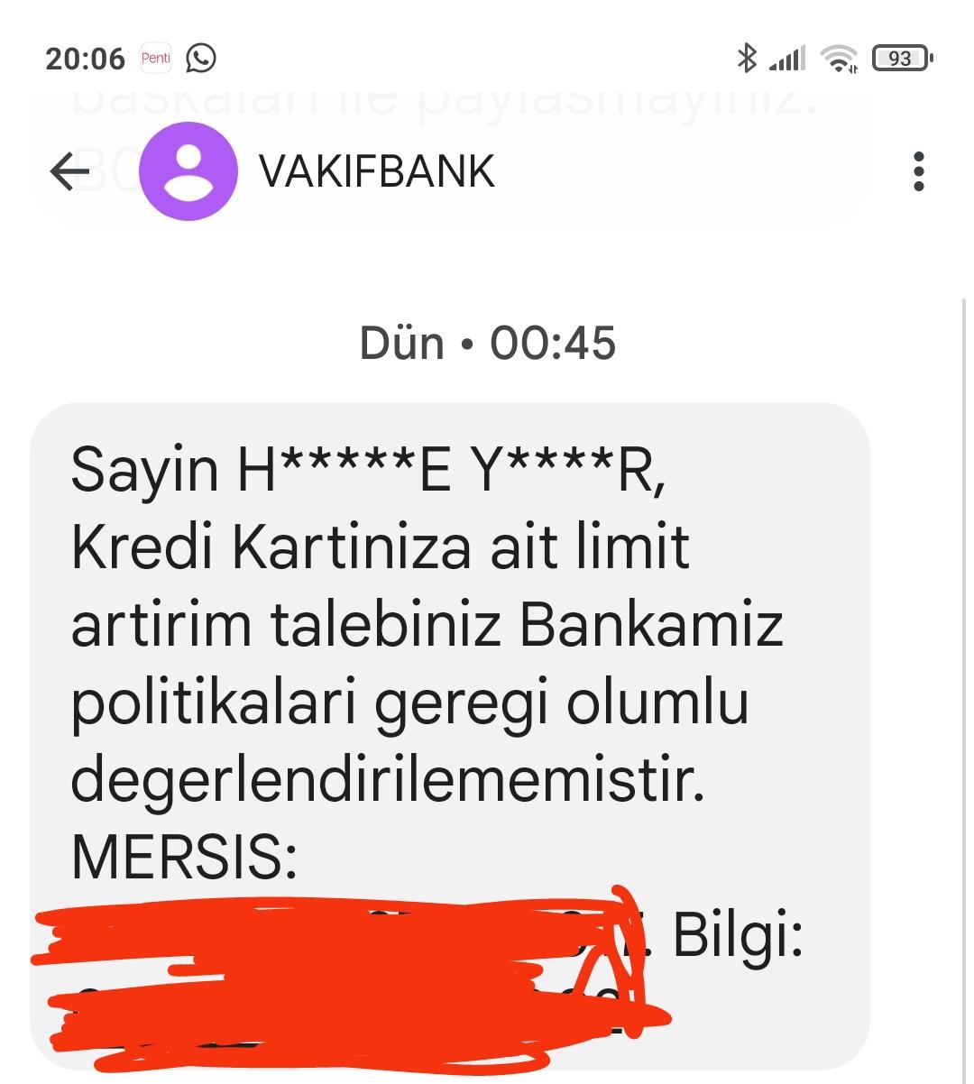 Vak Fbank Kredi Kart Y Ll K Cret Ptali Hk Ikayetvar