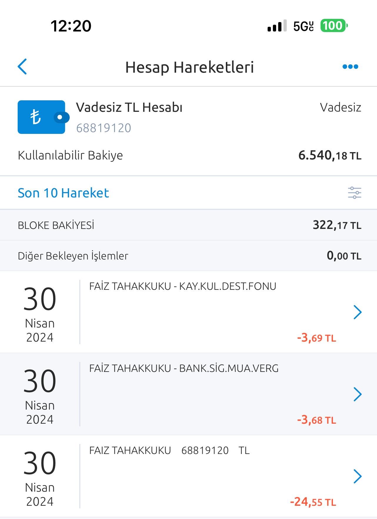 Yapı Kredi Bankası Yapı Kredi Hesabımda Bloke Bakiyesi Gözüküyor