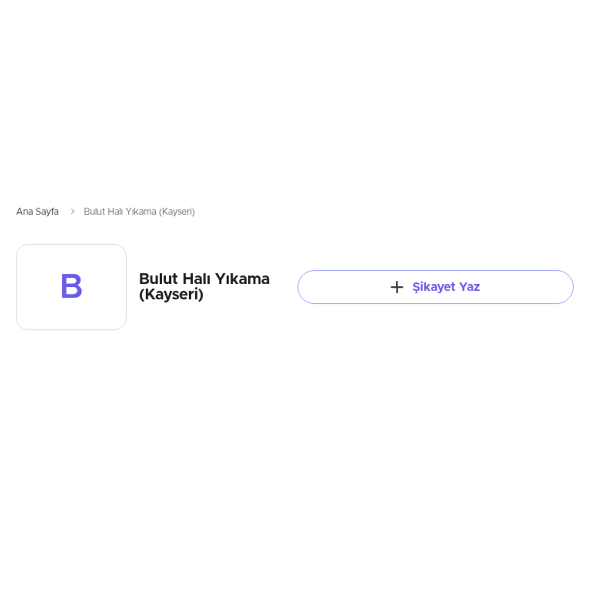bulut hali yikama kayseri sikayetvar