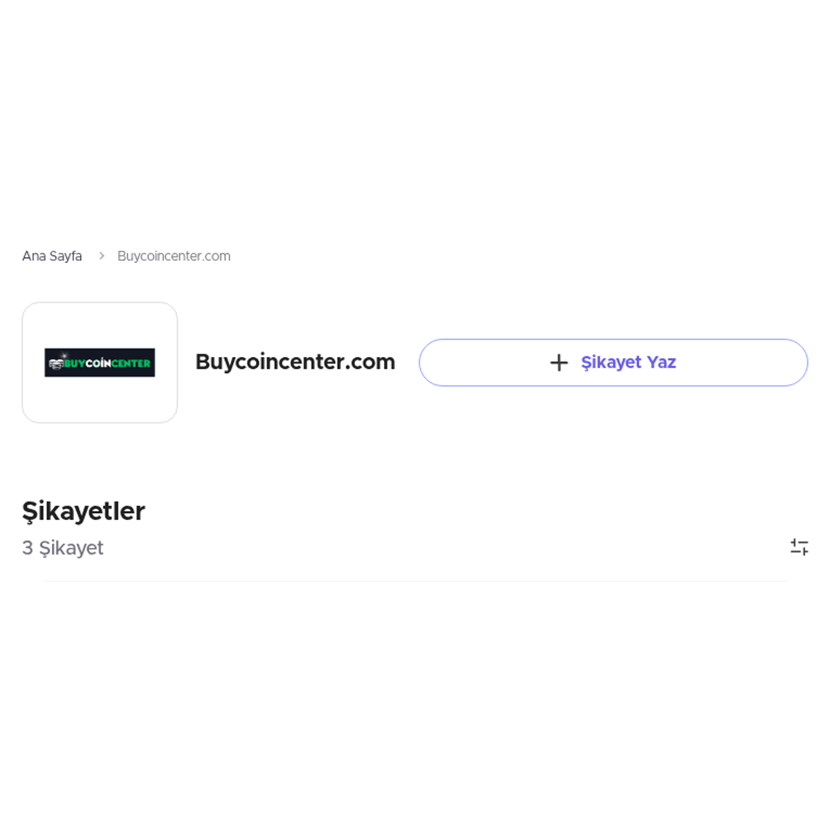 Buycoincenter.com - Şikayetvar