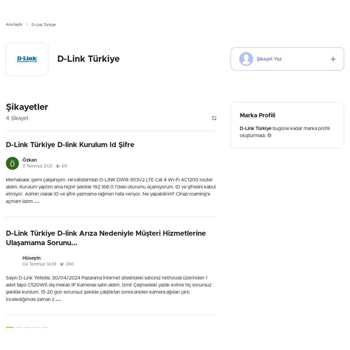 D Link Turkiye Sikayetvar