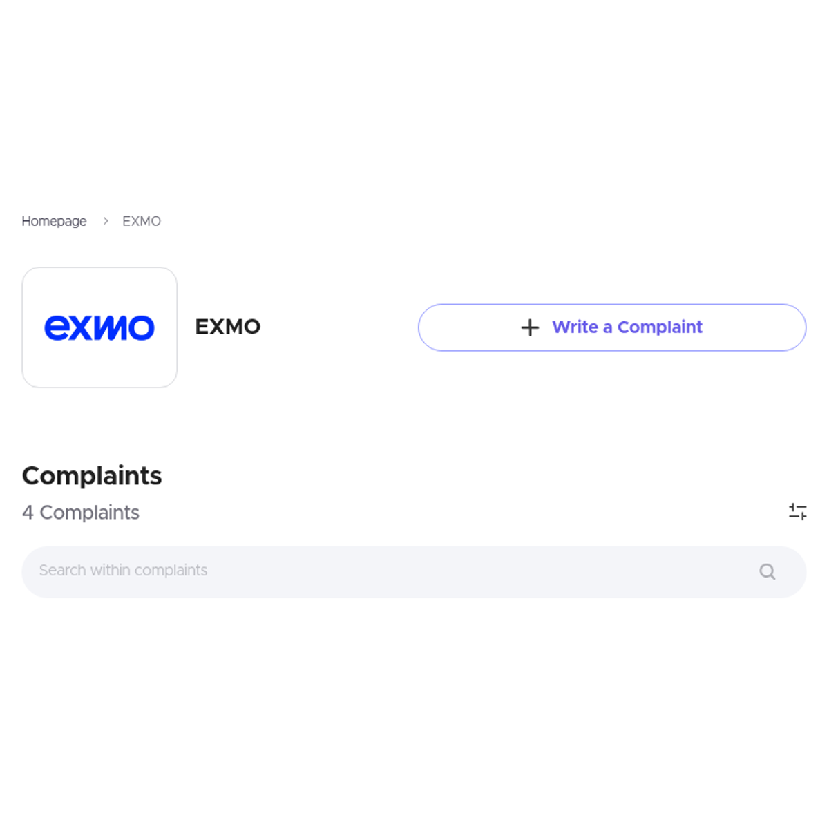 EXMO Read Customer Complaints and Reviews - Xolvie