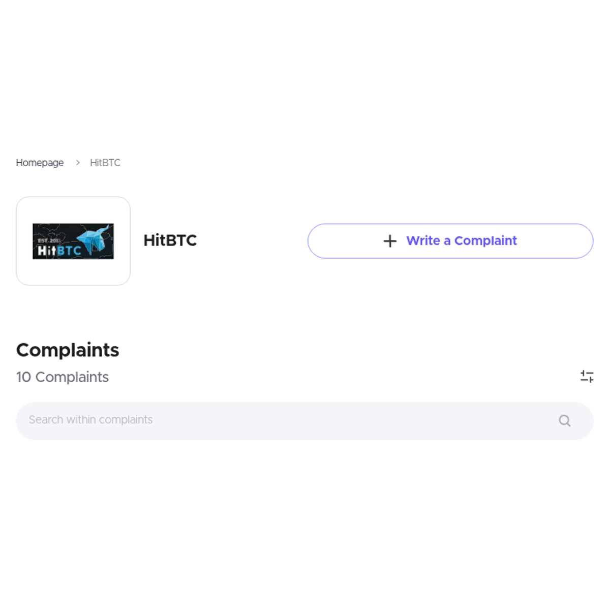 HitBTC Read Customer Complaints and Reviews - Xolvie