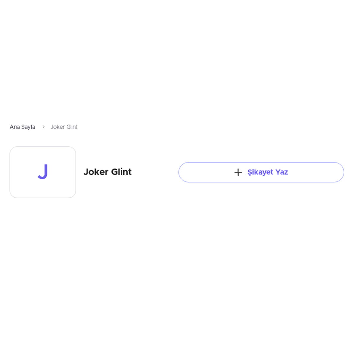 Joker Glint Sikayetvar Joker Glint Sikayetvar