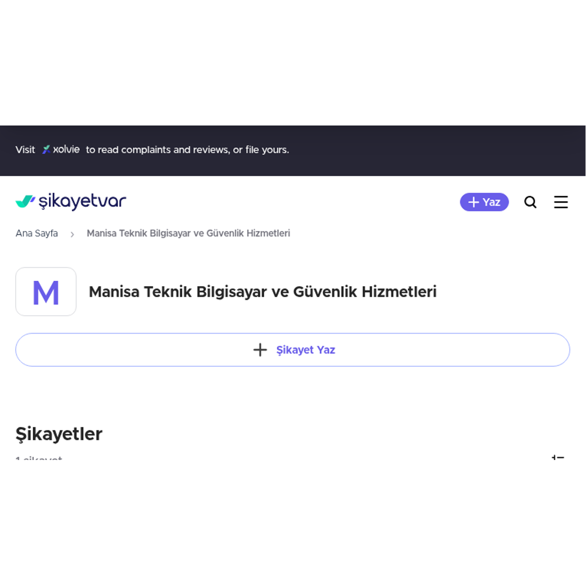Manisa Teknik Bilgisayar ve Güvenlik Hizmetleri Şikayet ve Yorumları -