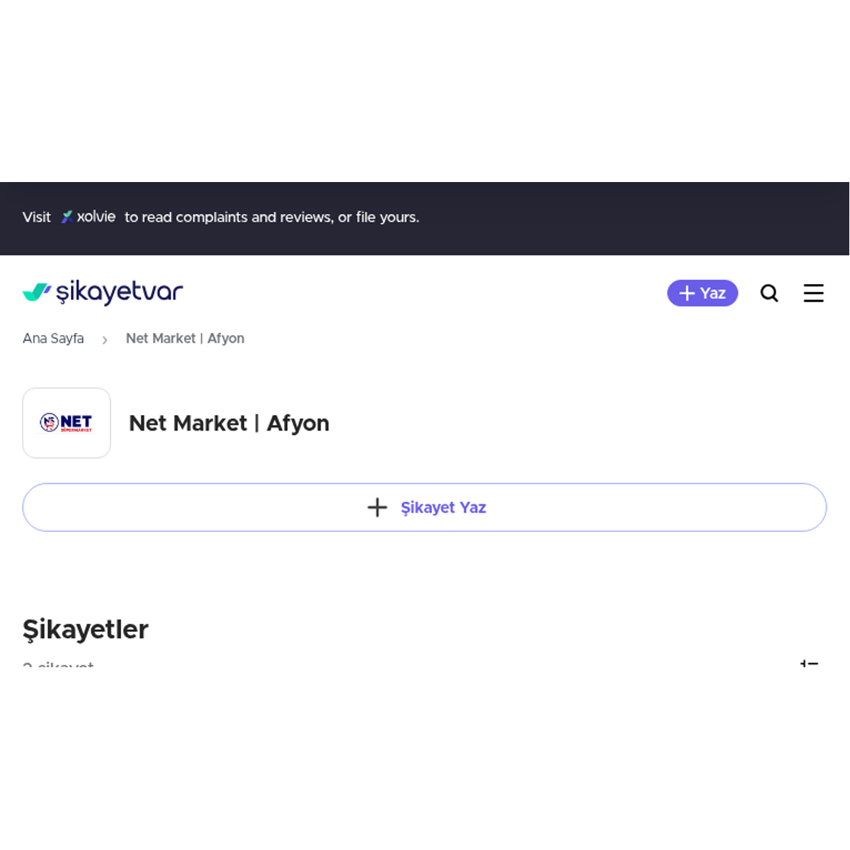 Net Market | Afyon Şikayet ve Yorumları - Şikayetvar