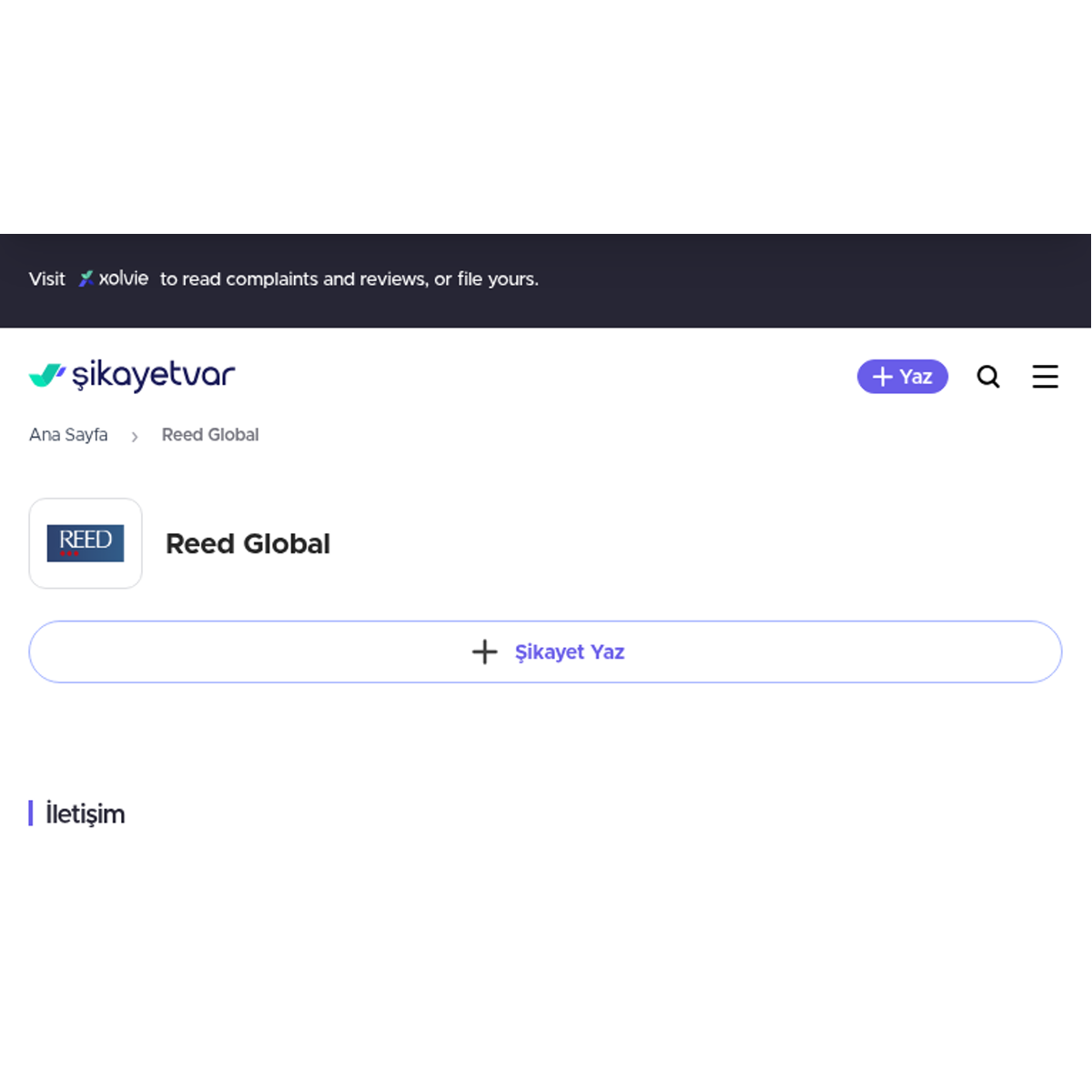 Reed Global Şikayet ve Yorumları - Şikayetvar