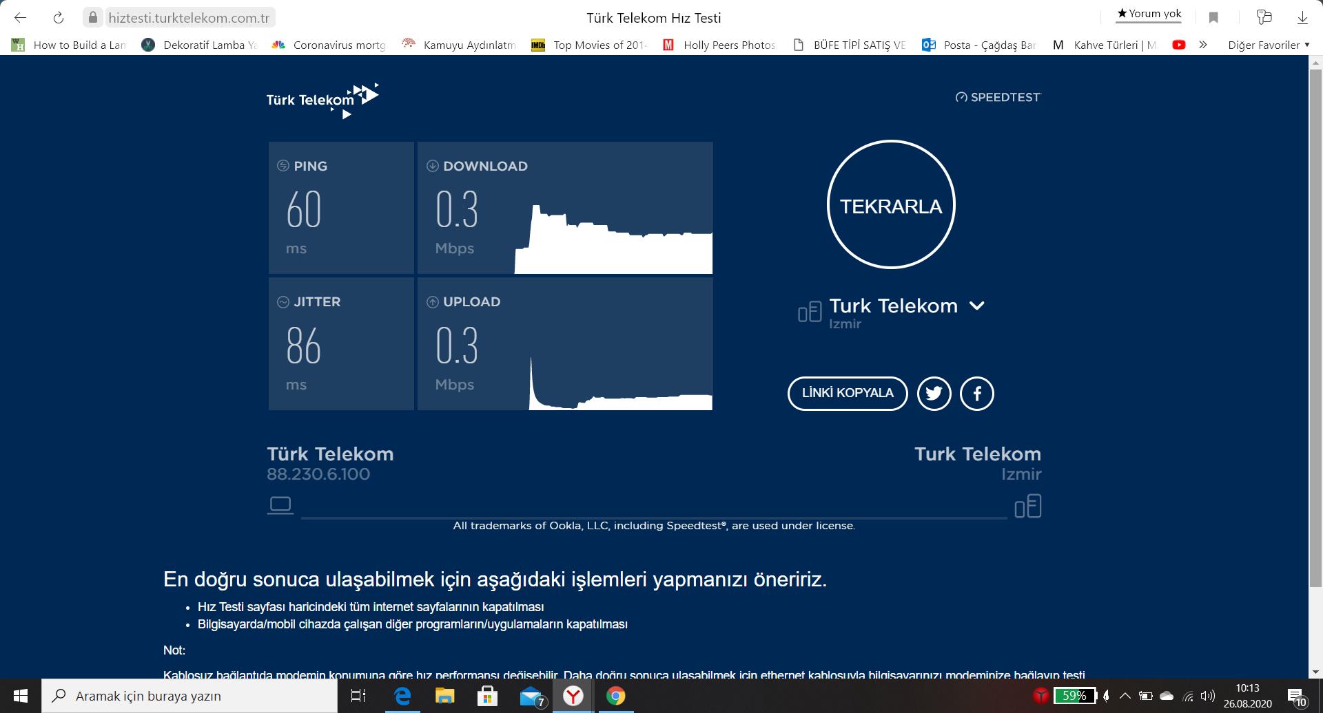 turk telekom 0 3 mbps internet hizi tam bir fiyasko sikayetvar