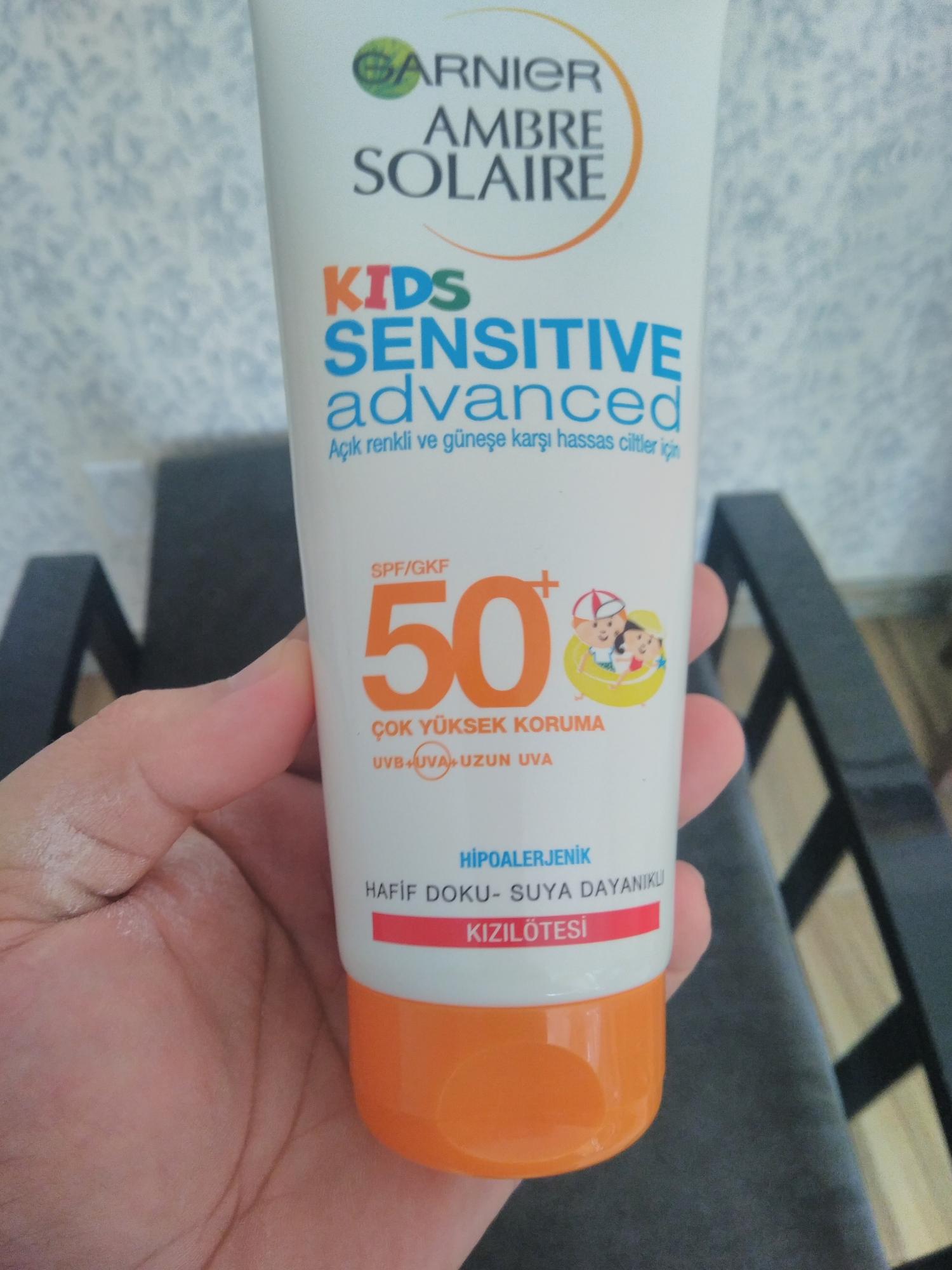 Garnier Ambre Solaire Sensitive Advanced Cocuk Gunes Koruyucu 50 Faktor 200 Ml Garnier Bebeye Com