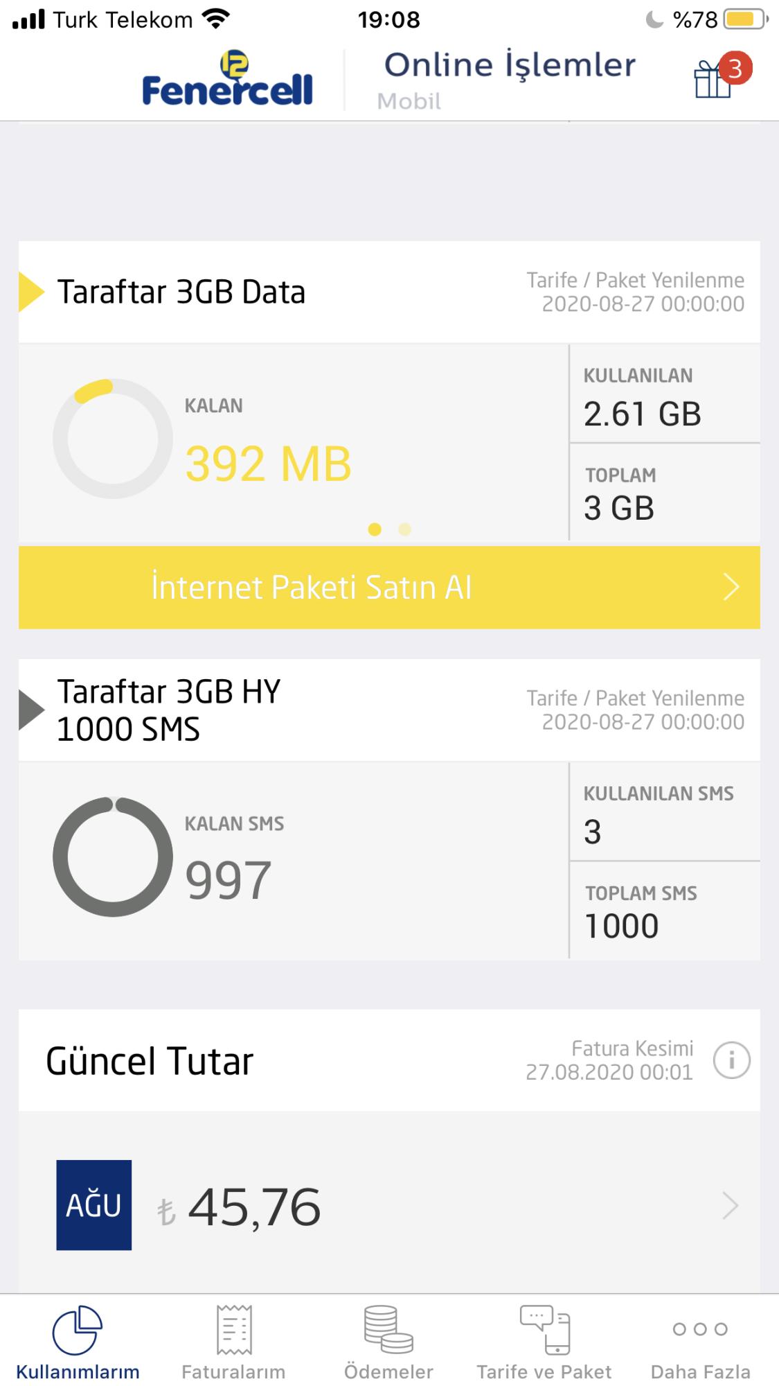 turk telekom internet asimi yapmadigim halde yaptiniz denilip fatura kesiliyor sikayetvar