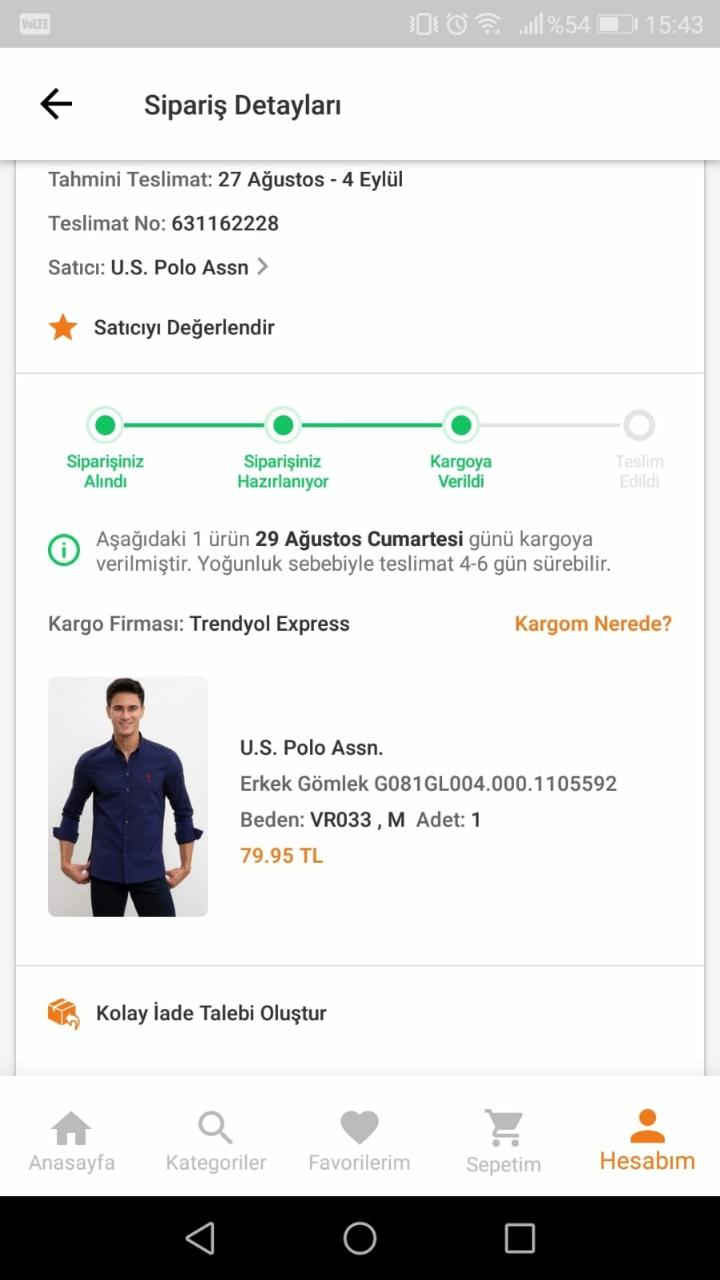 Trendyol Urun Elime Ulasmadi Sikayetvar