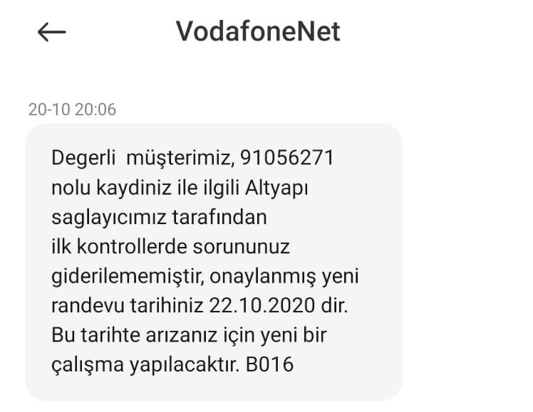 Vodafone Net Abonelik İptali ve Taahhüt Şikayetleri Şikayetvar