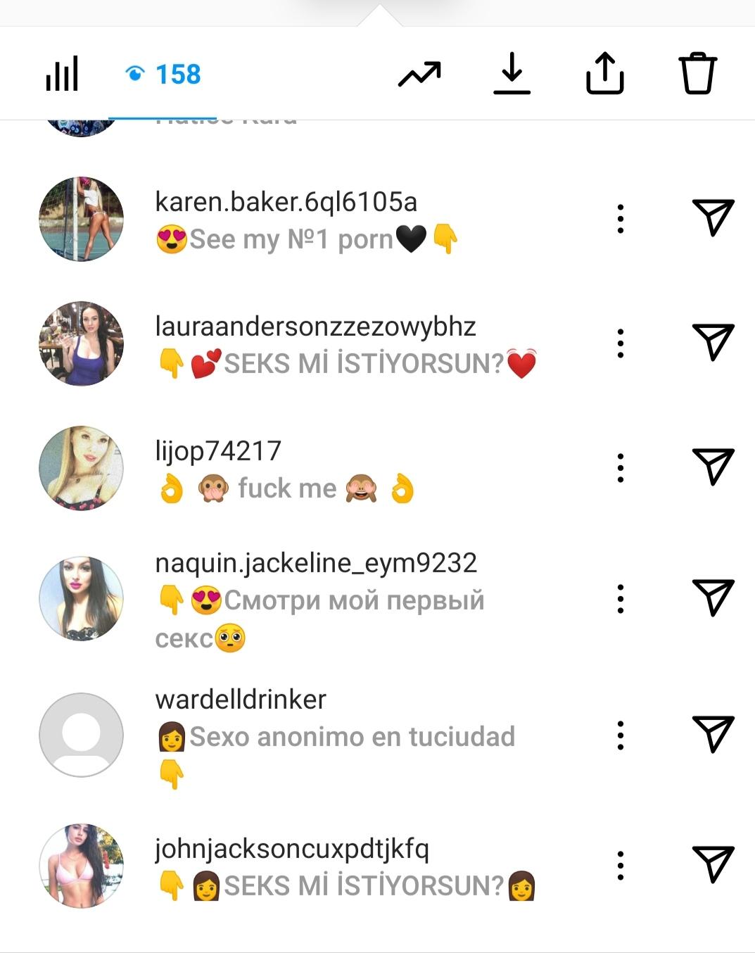 Instagram Cinsel erikli Hesaplar ikayetvar