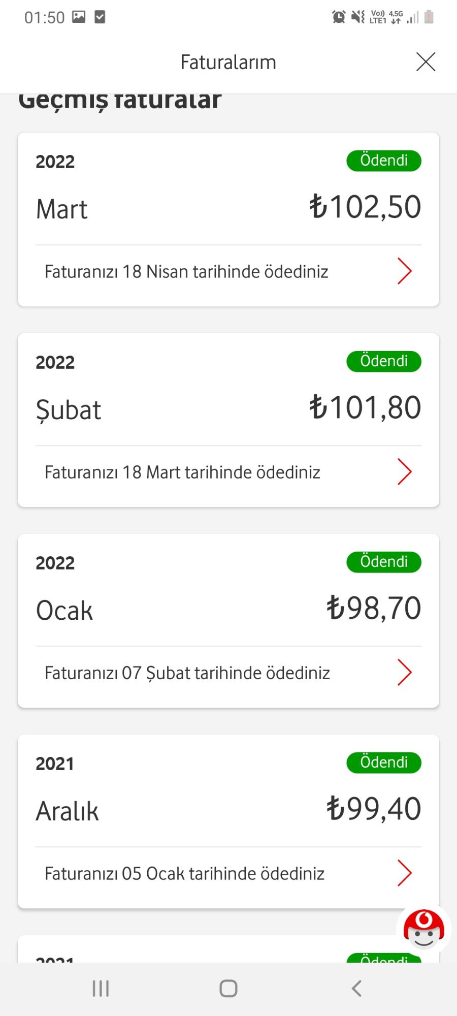 Vodafone Im Durmas N Paketi Le Al Nan Paralar Ve Aylard R Verilmeyen