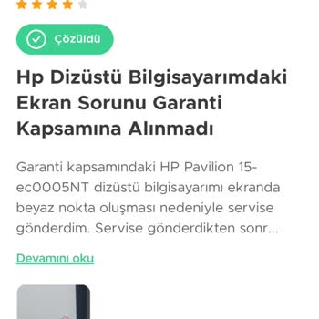 Hp Laptop Pavilion Gaming Ikayetleri Ikayetvar