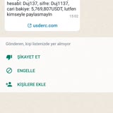 Usdtserins.com Yabancı Ülkeden WhatsApp Mesajı Geldi