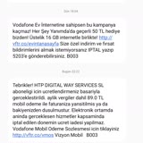 Vodafone Benim İsteğim Dışında Abonelik Oluşturulmasına İzin Verdi