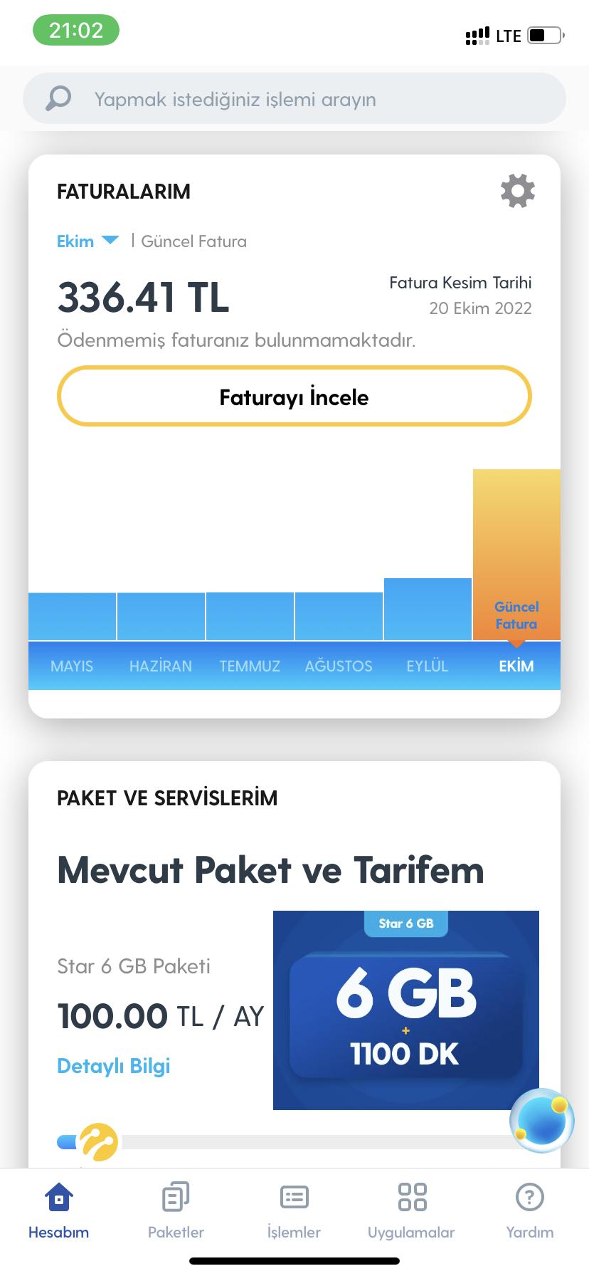 Turkcell Fatura A M Yapan Nterneti Hatt Ma Zinsiz Olarak Y Kleme