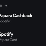 Papara Kartımdan Ödemesi Yapılan Spotify Üyeliğimin Cashback 0.01 TL