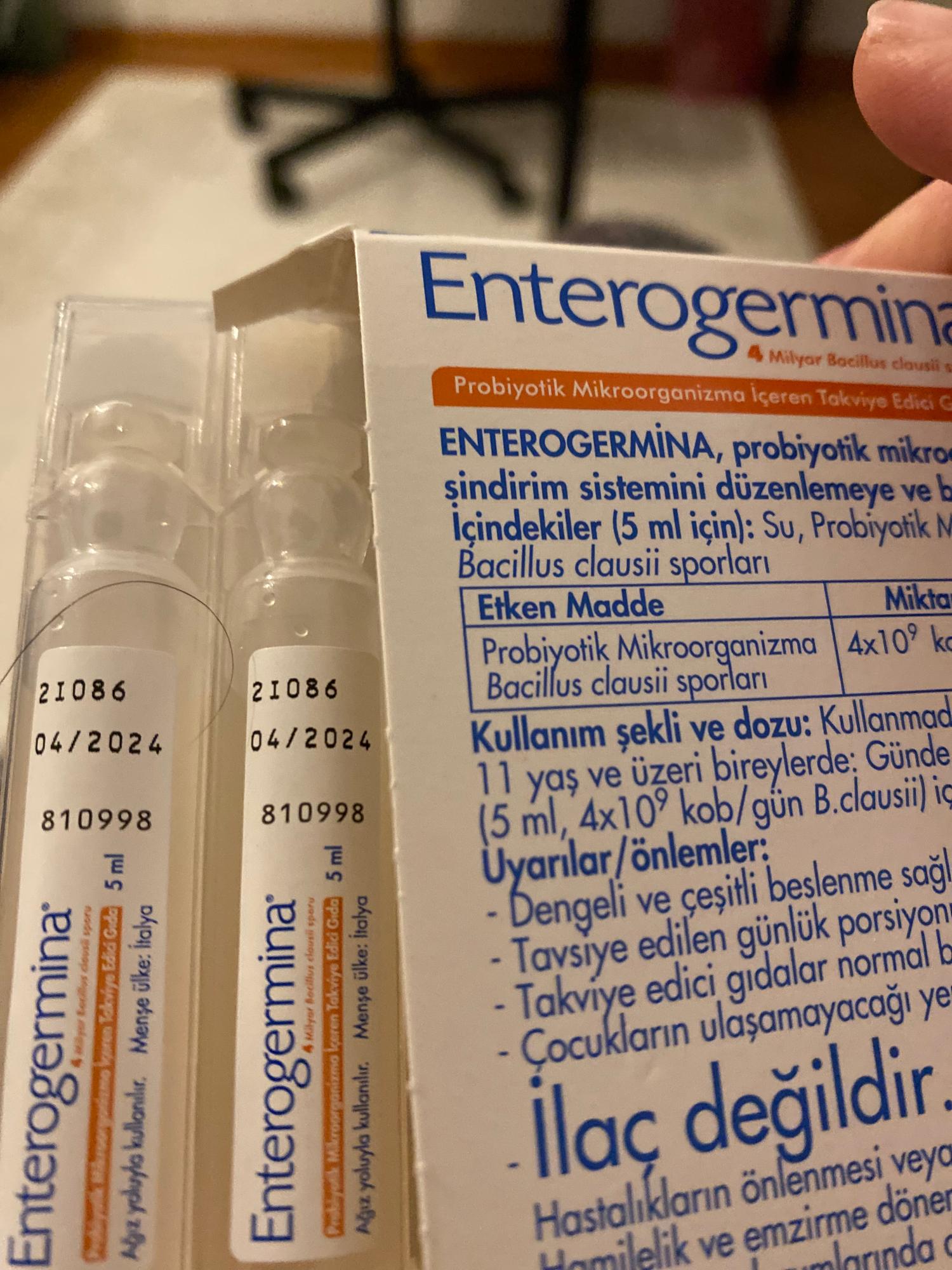 Enterogermina Probiyotik Paket İçinde Tüy - Şikayetvar