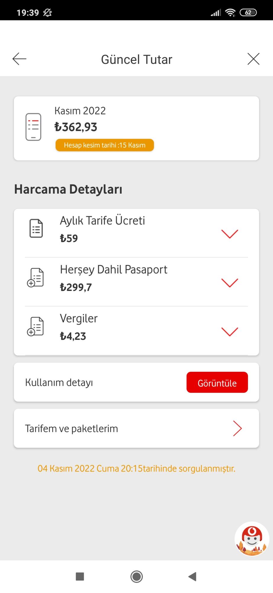 İzinsiz yapılan vodafone her Şey dahil pasaport paketi Şikayetvar