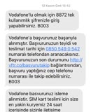Vodafone Yeni Faturalı Hat