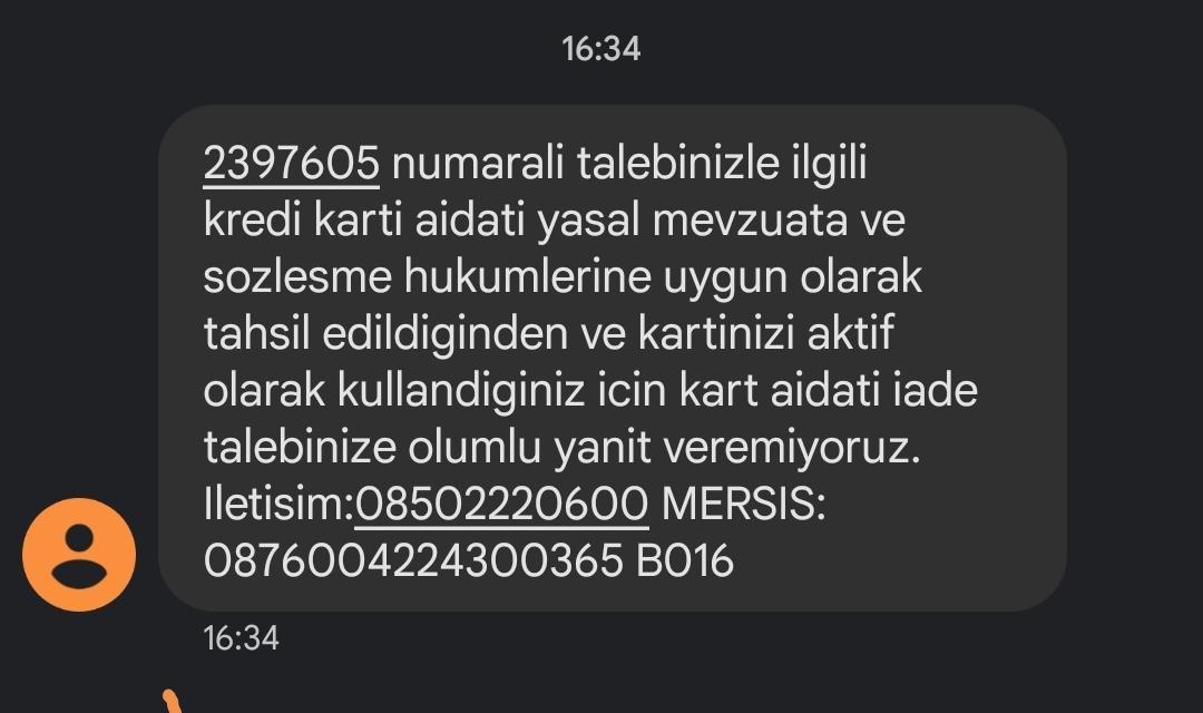 ING Kart Aidat Sözleşme Ve Taahhüdünü Uygulamıyor! Şikayetvar