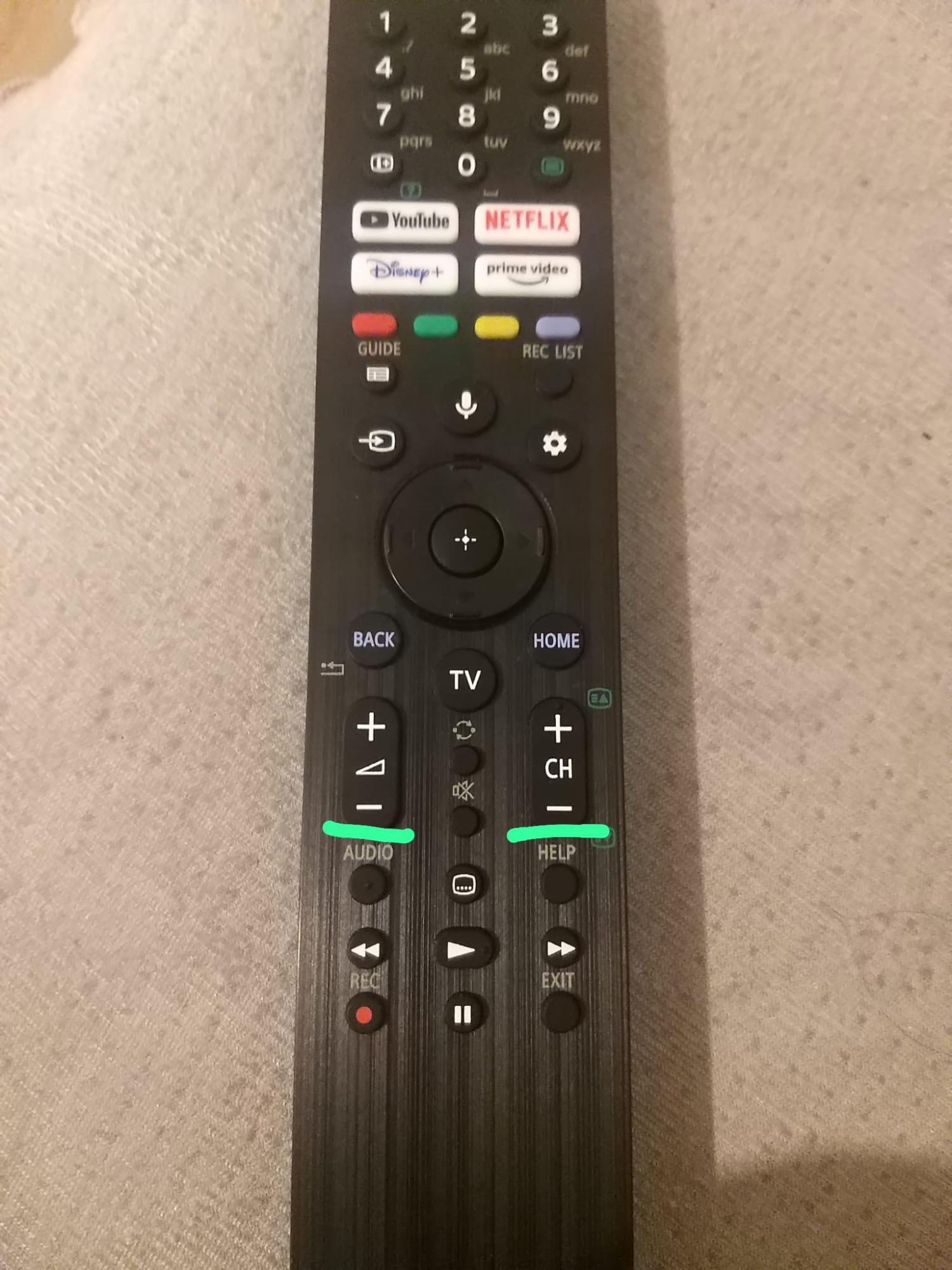 Sony Eurasia 65x89j TV Remote Control Buttons are Losing Their Function