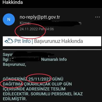 PTT Kargo Aynı Şehir İçine Gönderilen Kargo Bekletildi Bana Getirilmedi!