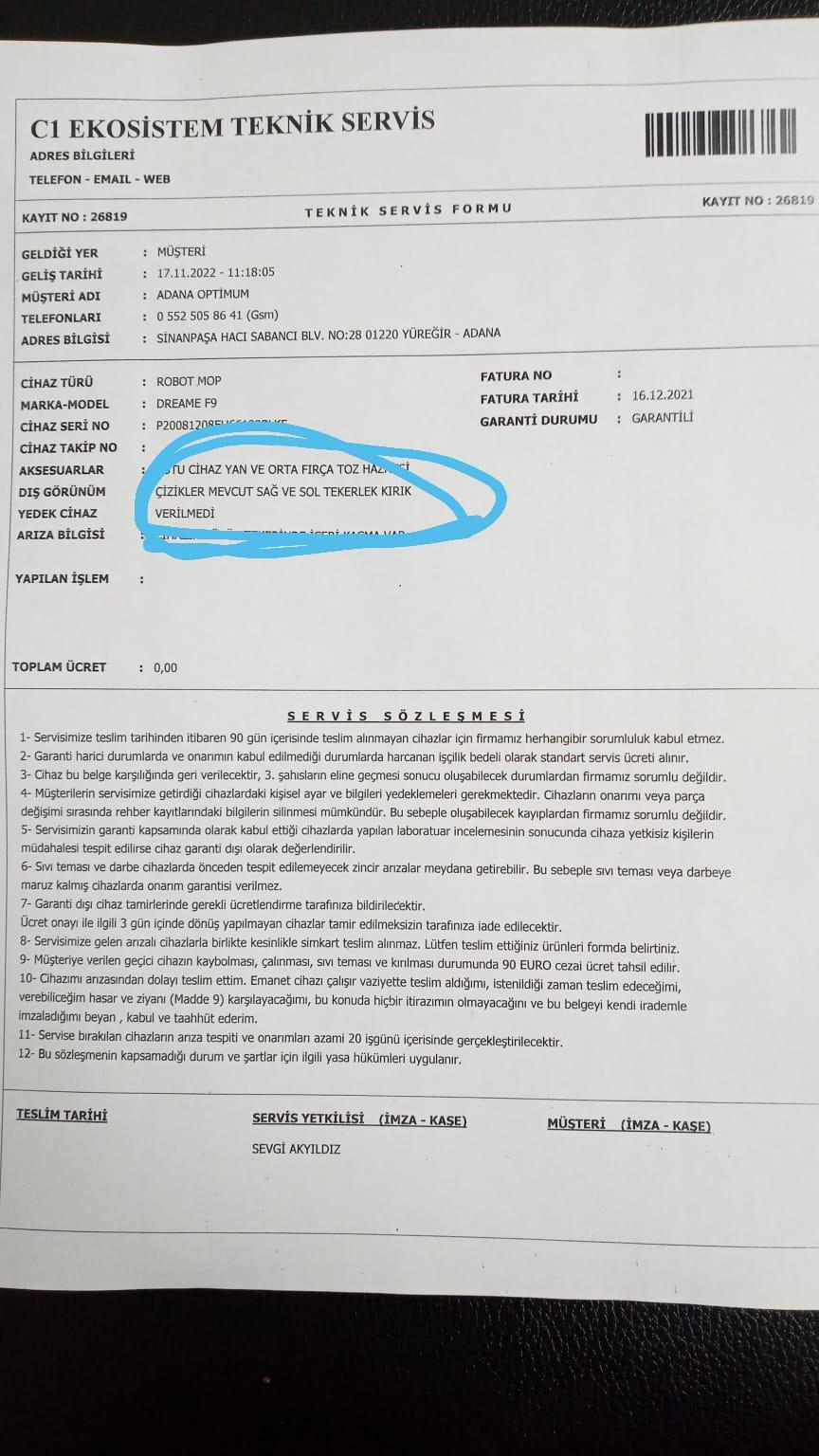 Xiaomi Dream F9 Cleaning Robot Has Extra Fault Descriptions in Service ...