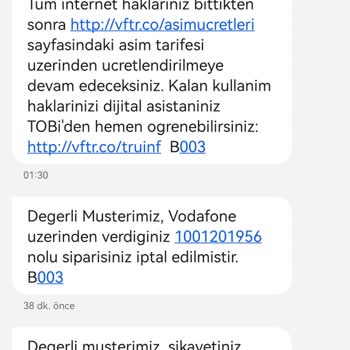 Vodafone Mağaza Kontratlı Telefon Siparişimi Gereksiz Yere İptal Etti