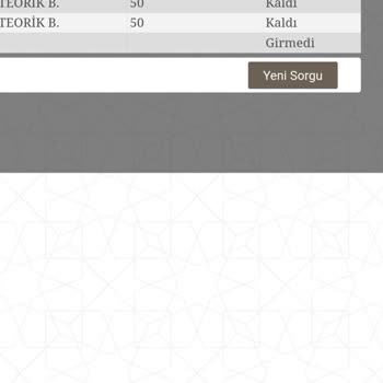 Milli Eğitim Bakanlığı (MEB) Ehliyet Sınav Sonucu Yazılı