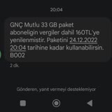 Turkcell Faturalı Olmamasına Rağmen Paketleri İzinsiz Yeniliyor