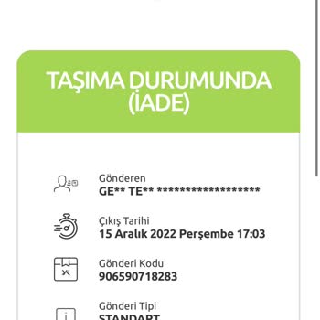 Yurtiçi Kargo İade Talebi Kendi Kendine Bilgi Vermeden Oluşturması