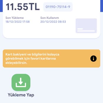 Kent Kart Hesabımdan Dolum Yapılmadığı Halde Çekilen 160 TLm