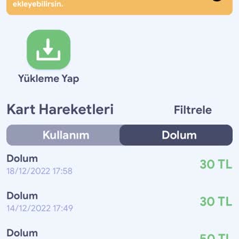 Kent Kart Hesabımdan Dolum Yapılmadığı Halde Çekilen 160 TLm