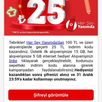 Vodafone Hediye Çarkı Hep Sürpriz Veriyor