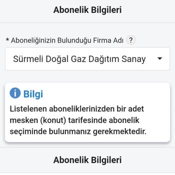 E Devlet Doğalgaz Aboneliği Güncelleme