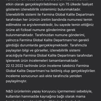 Farmina N&D Bozuk Bayat Kedi Maması Ürününü Sağlıklı Buluyor