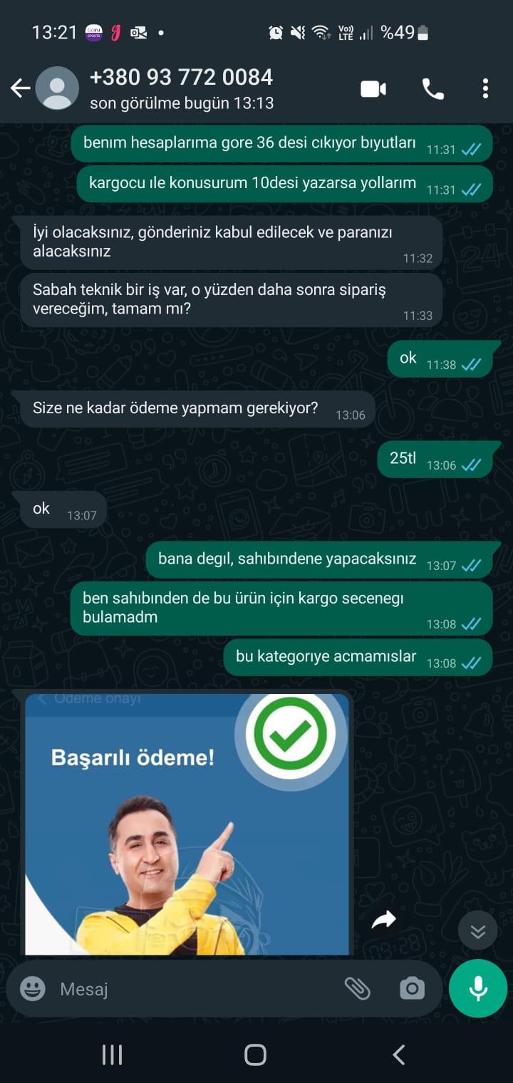 Sahibinden Şüpheli Numara - +380 93 772 0084 - Şikayetvar