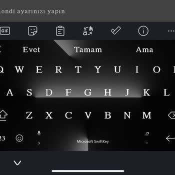 Xiaomi Klavye Altındaki Ok Tuşu