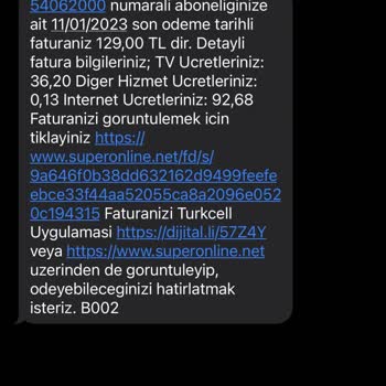 Superonline Taahhüdümün Bitmek Üzere Olduğunu Önceden Haber Vermedi