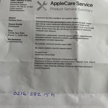 iPhone Apple Servis Sorun Çözmüyor