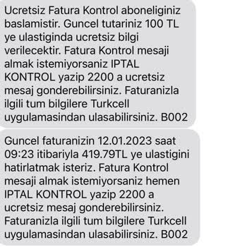 Turkcell Fazla Fatura Ücreti