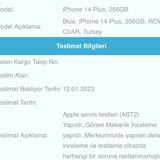Teknosa'dan Alınan iPhone Mavi 14 Plus 256 GB Üst Ekran Kasa Açıklığı