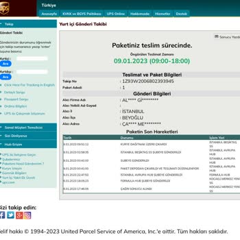 UPS Kargomu 10 Gündür İstanbul'da Gezdiriyor