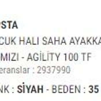 Decathlon Kipsta Halı Saha Ayakkabısı Kırmızı Agility 100 Tf Yırtıldı