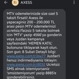 Akbank Axess'in Ücretsiz/faizsiz MTV Kampanyasında Faiz İşledi