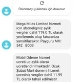 Vodafone Mega Miles Limited Üyeliğimin İptali